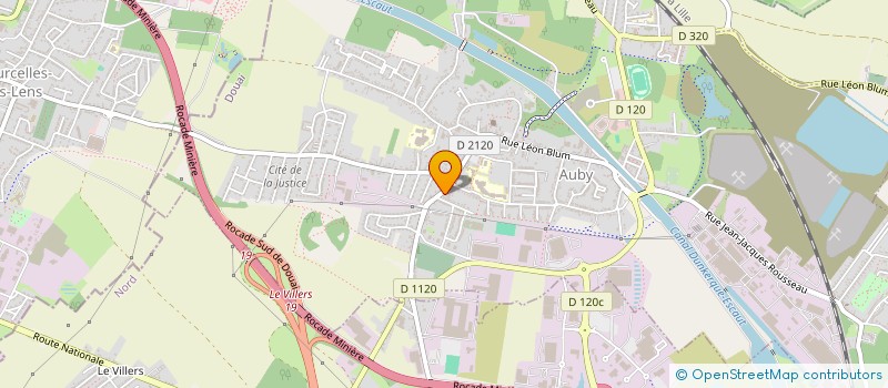 localisation de l'entreprise SCI KFS IMMO  AUBY