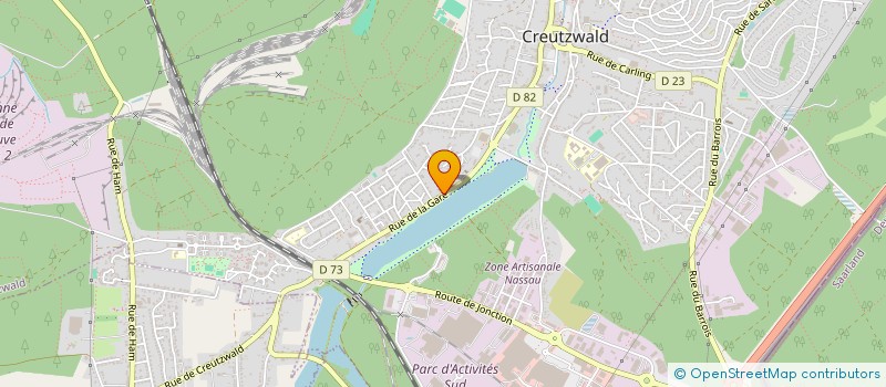 localisation de l'entreprise SCI KG  CREUTZWALD