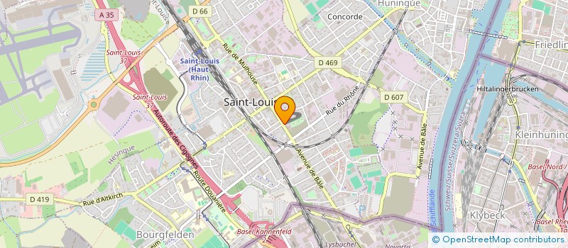 localisation de l'entreprise SCI KG ALPHA  SAINT-LOUIS