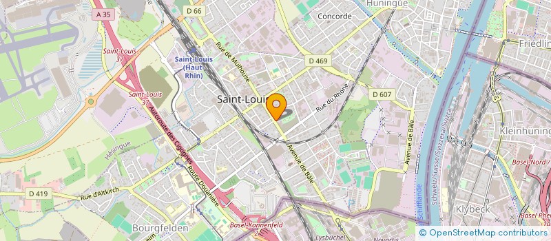 localisation de l'entreprise SCI KG EAUX VIVES  SAINT-LOUIS