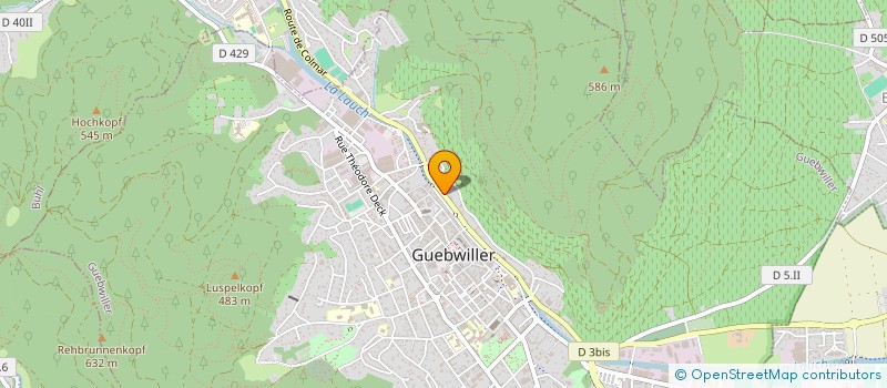 localisation de l'entreprise SCI KG GENERAL DE GAULLE  GUEBWILLER