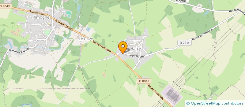 localisation de l'entreprise SCI KGBC  HARCY