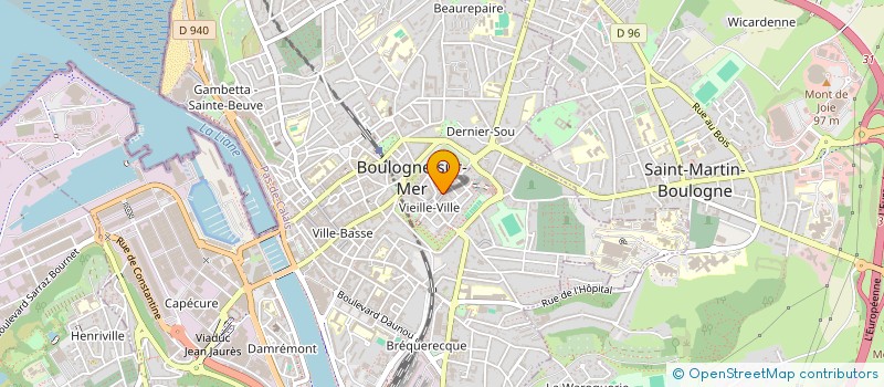 localisation de l'entreprise SCI KGDN  BOULOGNE-SUR-MER