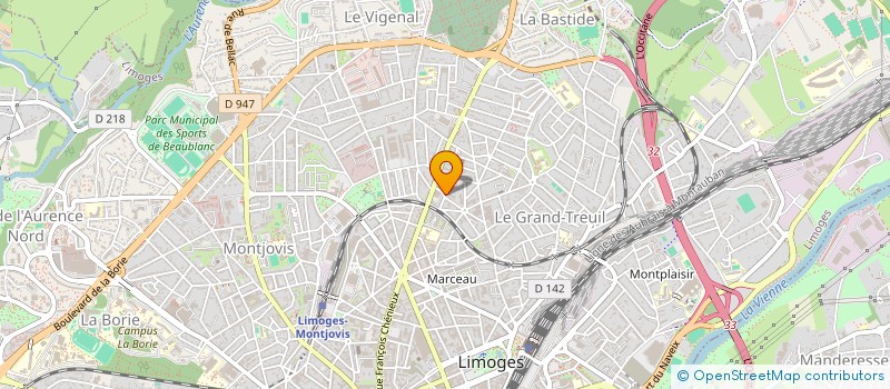 localisation de l'entreprise SCI KGLH à LIMOGES