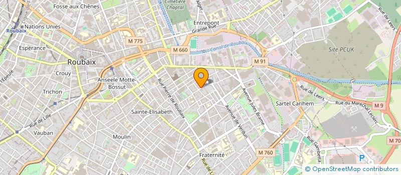 localisation de l'entreprise SCI KHA  ROUBAIX