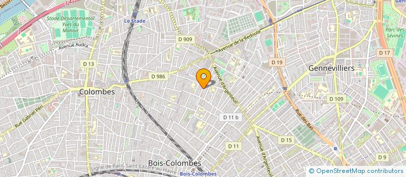 localisation de l'entreprise SCI KHA à BOIS-COLOMBES