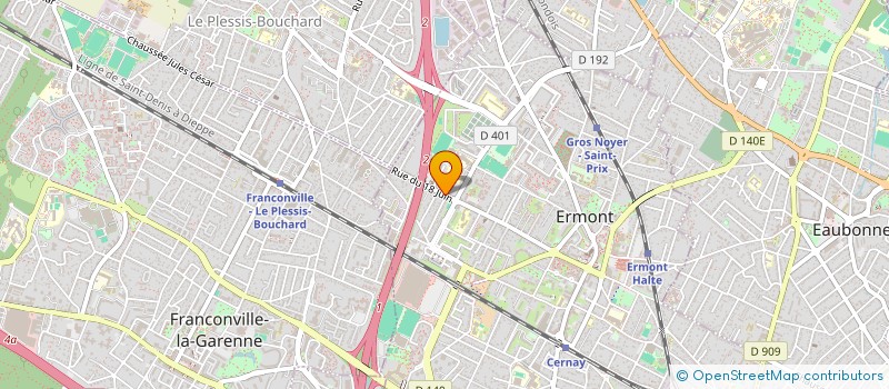 localisation de l'entreprise SCI KHALBOUS  ERMONT