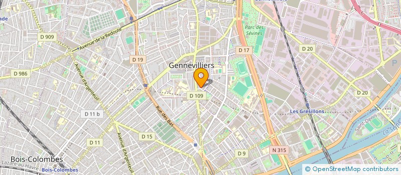 localisation de l'entreprise SCI KHALIL SADAD à GENNEVILLIERS