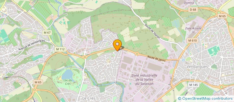localisation de l'entreprise SCI KHANFOUF  LE CRES