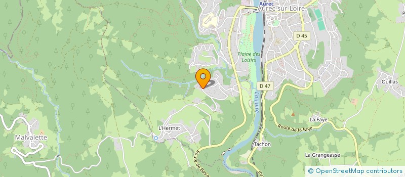 localisation de l'entreprise SCI KHEDIDJA  AUREC SUR LOIRE