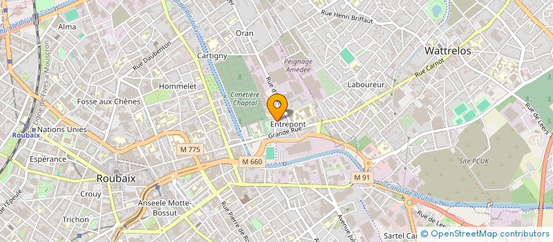 localisation de l'entreprise SCI KHEDIM  ROUBAIX