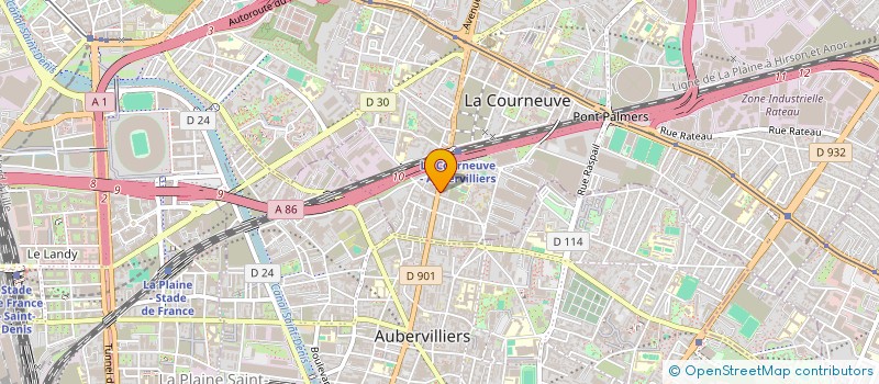 localisation de l'entreprise SCI KHEMUATH à LA COURNEUVE