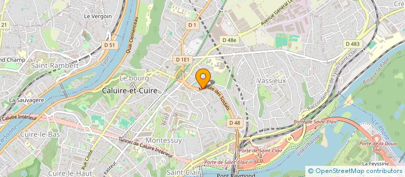 localisation de l'entreprise SCI KHEOPS  CALUIRE-ET-CUIRE