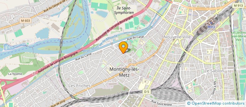 localisation de l'entreprise SCI KHEOPS à MONTIGNY-LES-METZ