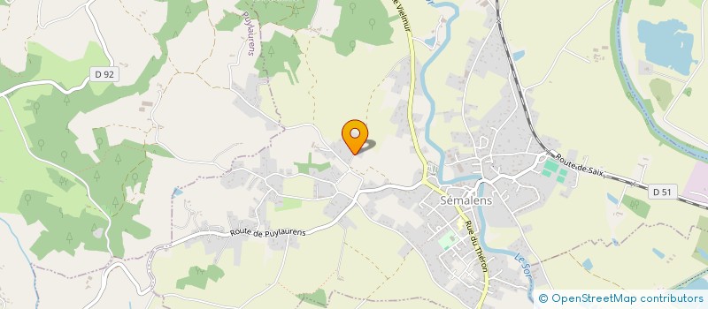 localisation de l'entreprise SCI KHEOPS  SEMALENS