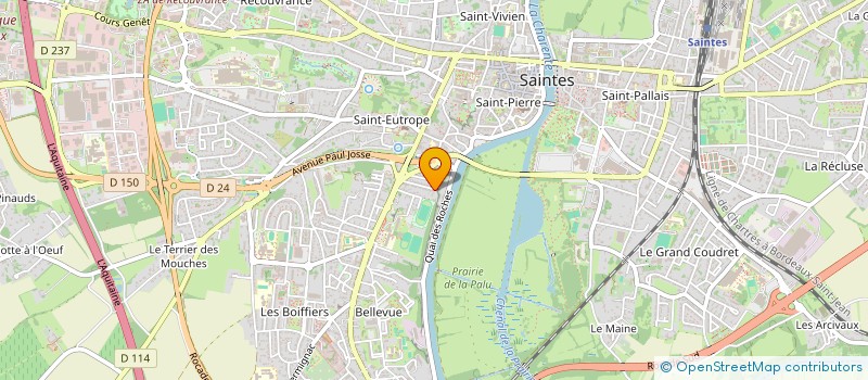 localisation de l'entreprise SCI KHER  SAINTES