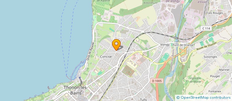 localisation de l'entreprise SCI KHOLTI à THONON-LES-BAINS