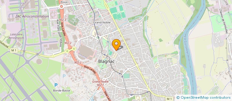 localisation de l'entreprise SCI KHOU ET TEAV  BLAGNAC