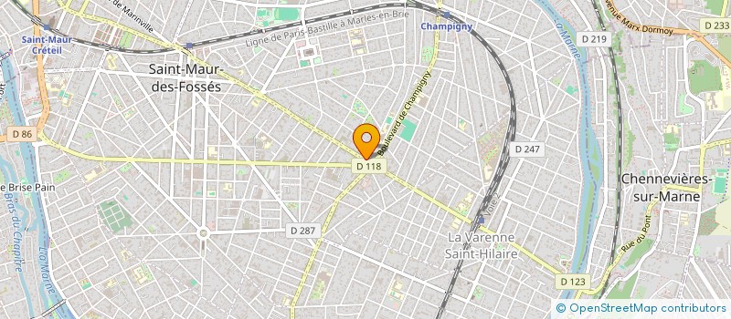 localisation de l'entreprise SCI KHOUNE & ASSOCIES à SAINT-MAUR-DES-FOSSES