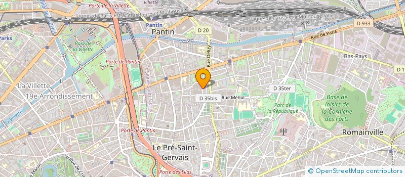 localisation de l'entreprise SCI KHOURY  PANTIN