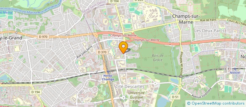 localisation de l'entreprise SCI KHOUTAN  CHAMPS-SUR-MARNE