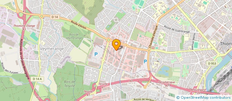 localisation de l'entreprise SCI KHW à THIONVILLE