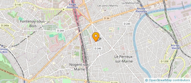 localisation de l'entreprise SCI KIARA à LE PERREUX SUR MARNE