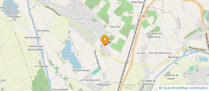 localisation de l'entreprise SCI KIBAR  VILLIERS-SUR-LOIR