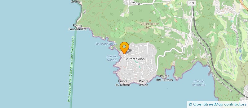 localisation de l'entreprise SCI KICZ à SAINT-CYR-SUR-MER