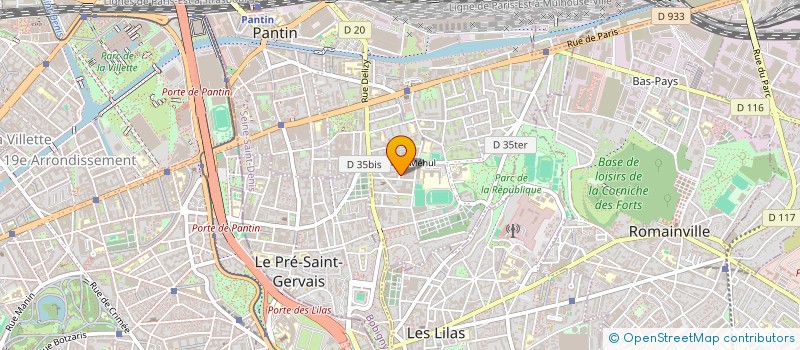 localisation de l'entreprise SCI KIDOM'S  PANTIN