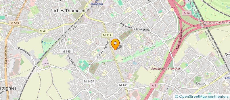 localisation de l'entreprise SCI KIDZIMMO-CLINQUET  RONCHIN