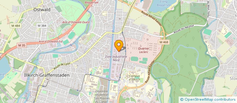 localisation de l'entreprise SCI KIEGER  ILLKIRCH-GRAFFENSTADEN