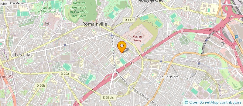localisation de l'entreprise SCI KIELA à ROMAINVILLE