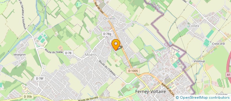 localisation de l'entreprise SCI KIENZLER  ORNEX