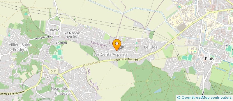 localisation de l'entreprise SCI KIK  PLAISIR