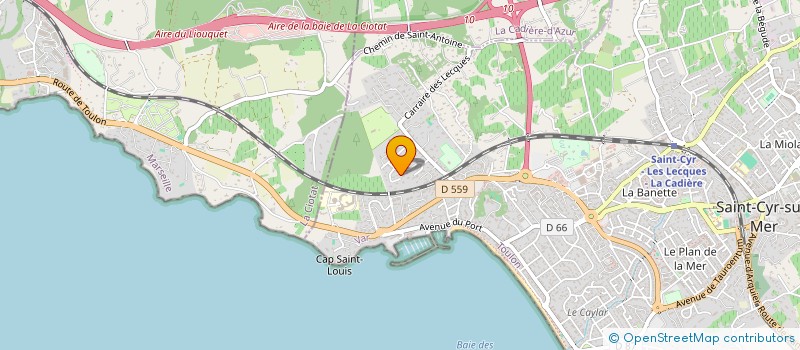 localisation de l'entreprise SCI KIKO à SAINT-CYR-SUR-MER
