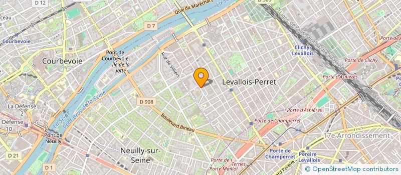 localisation de l'entreprise SCI KILIMANDJARO à LEVALLOIS-PERRET