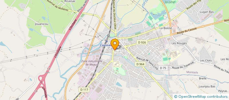 localisation de l'entreprise SCI KIM  CAUSSADE