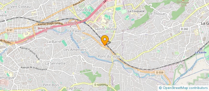 localisation de l'entreprise SCI KIM 51  TOULON