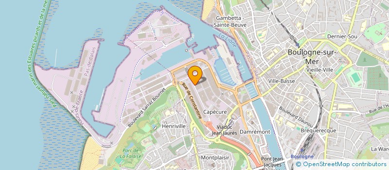 localisation de l'entreprise SCI KIM 62  BOULOGNE-SUR-MER