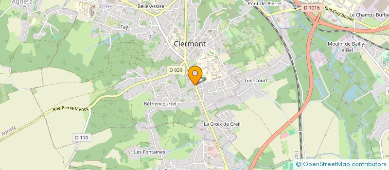 localisation de l'entreprise SCI KIMA  CLERMONT