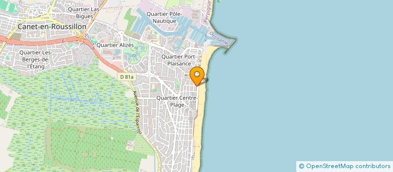 localisation de l'entreprise SCI KIMA  CANET-EN-ROUSSILLON