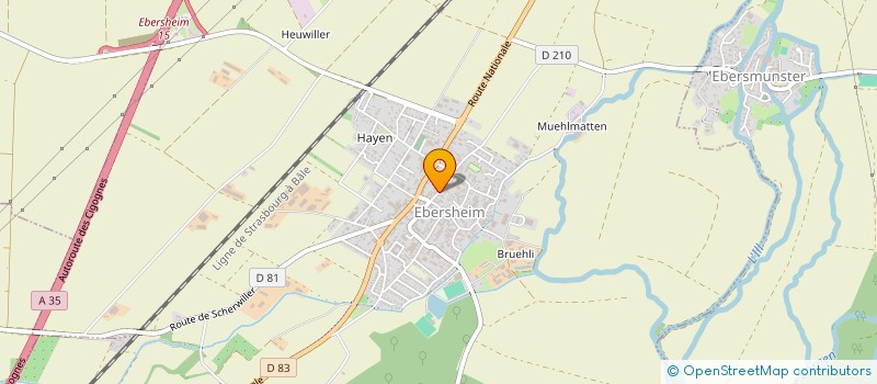 localisation de l'entreprise SCI KIMA-G.J  EBERSHEIM