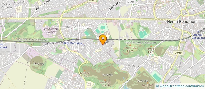 localisation de l'entreprise SCI KIMBERLY à BILLY MONTIGNY