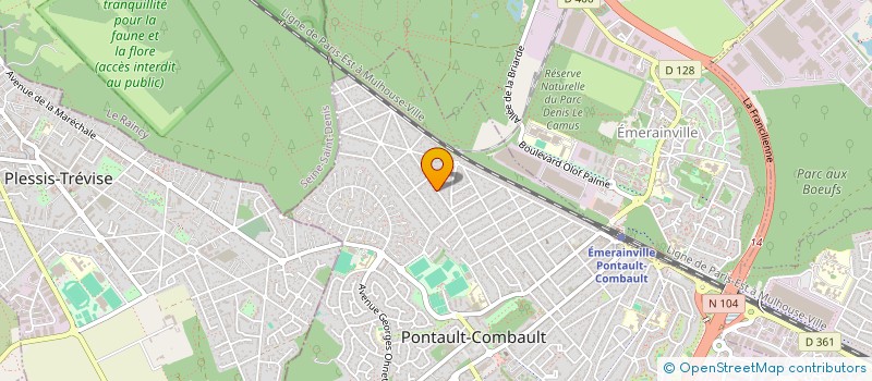 localisation de l'entreprise SCI KIMLONG  PONTAULT-COMBAULT