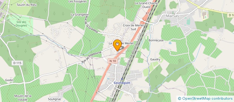 localisation de l'entreprise SCI KIMO  CUBNEZAIS