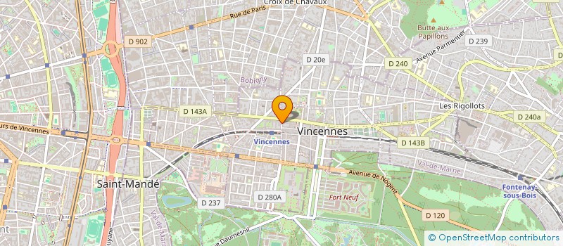 localisation de l'entreprise SCI KIMO 62 à VINCENNES
