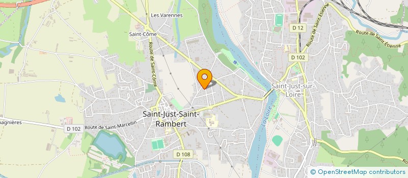 localisation de l'entreprise SCI KIN'ESPACE PREVENTION  SAINT-JUST-SAINT-RAMBERT
