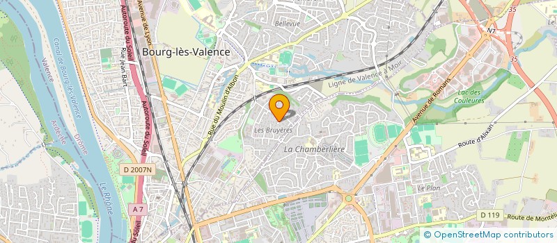 localisation de l'entreprise SCI KIN'INFI  BOURG-LES-VALENCE