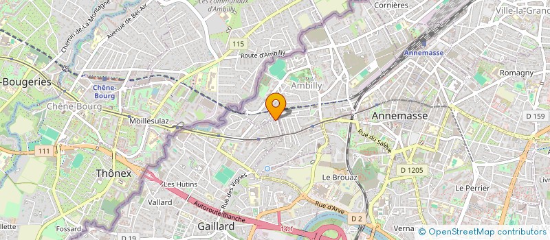 localisation de l'entreprise SCI KIN MASTER à GAILLARD